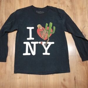 Astroworld Travis Scott 2018 MSG NYC Tour I Love NY Mens Medium L/S T Shirt